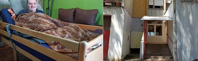 Vladimir tri godine nije izašao iz stana, rampa za invalide nemoguća misija, upravnik zgrade obećao da u avgustu kreću radovi