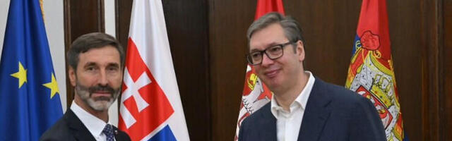 Jačanje odnosa dve tradicionalno bliske zemlje: Vučić se sastao sa šefom diplomatije Slovačke (FOTO)