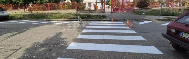 Obnovljena horizontalna signalizacija u zoni OŠ „Treći kragujevački bataljon“