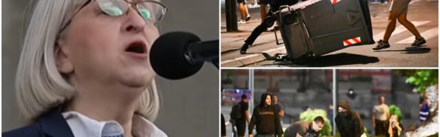EKSPLOZIJA NASILJA BLOKADERSKE "KULTURNE SRBIJE": Licemerje koje ne poznaje granice - Posle ovih reči u gradu su napravili HAOS (VIDEO)