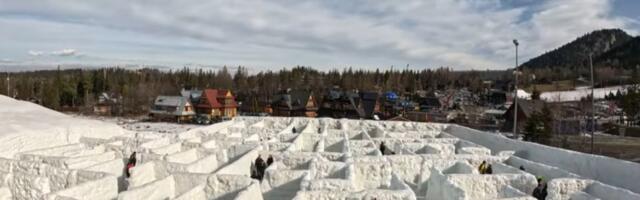 VIDEO: Najveći snežni lavirint sastoji se od 60.000 blokova snega