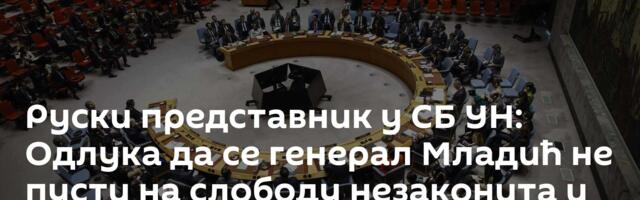 Руски представник у СБ УН: Одлука да се генерал Младић не пусти на слободу незаконита и нехумана