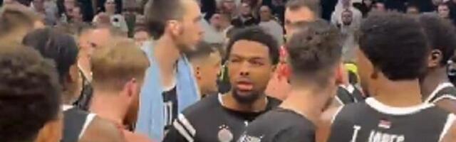 Sukob igrača Partizana i Olimpijakosa posle meča (VIDEO)