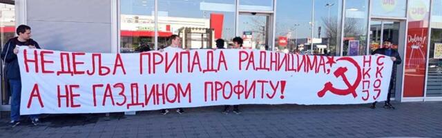 Komunisti došli u BIG: Traže zabranu rada supermarketa i tržnih centara nedeljom