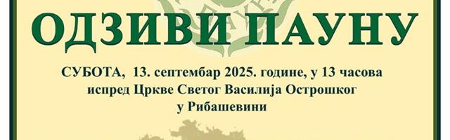 Odzivi Paunu u subotu u Ribaševini