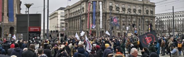 Protest dela sudija, tužilaca i advokata u centru Beograda