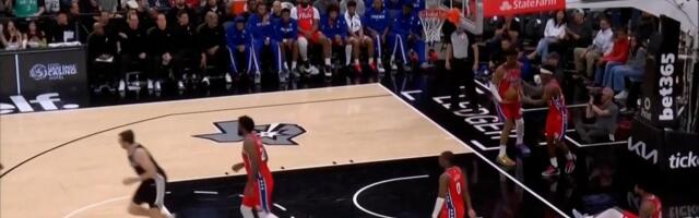 Vembanjama dominarao u pobedi nad Filadelfijom, a potom izašao nakon bolne povrede