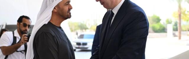 Vučić se sastao sa Bin Zajedom: Obraća se medijima iz Abu Dabija (VIDEO)