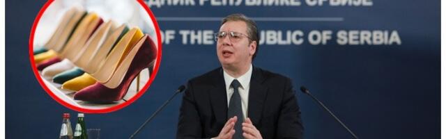 Vučić ponovo u cipelama čija cena ide preko 1.000 evra (VIDEO)