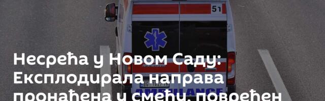 Несрећа у Новом Саду: Експлодирала направа пронађена у смећу, повређен тринаестогодишњи дечак