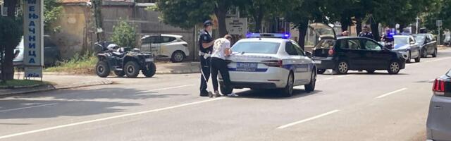Sudar kvada i automobila u Knjaževačkoj u Nišu