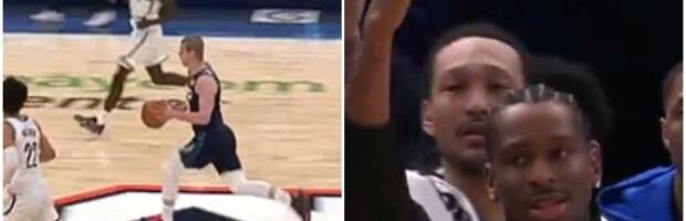 SCENA ZA PAMĆENJE - ŠEJ U TRANSU ZBOG NIKOLE TOPIĆA! Posle "slaloma" Srbina aktuelni MVP skočio sa klupe! (VIDEO)