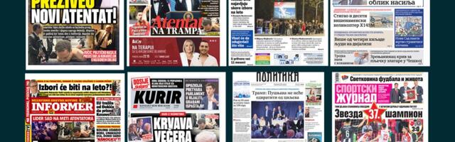 NASLOVNE STRANE SUTRAŠNJIH NOVINA: Prelistavanje štampe za ponedeljak, 27. april 2026. godine