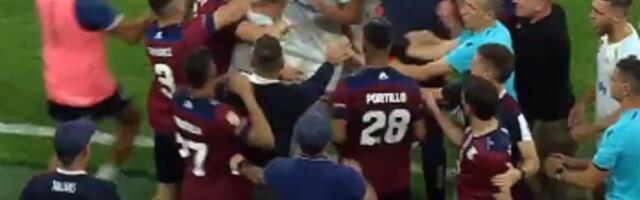 TUČA: Fudbaleri se jurili po terenu, napadnut i sudija (VIDEO)