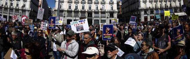 Протест у Мадриду: захтеви за мир на Блиском истоку