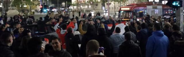 Beograd na nogama posle plasmana "orlova" na SP (FOTO)