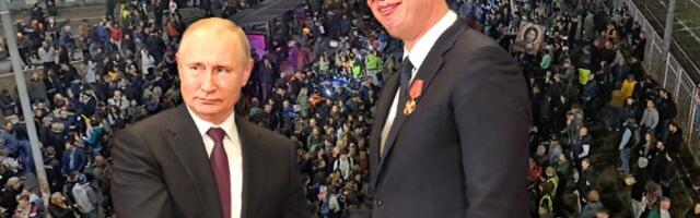 PUTIN SPAŠAVA VUČIĆA OD STUDENATA  Ali, ništa nema za džabe