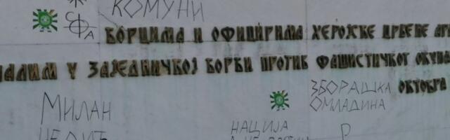Oskrnavljen spomenik crvenoarmejcima - Matović: Najoštrije osuđujem zločin nad našom istorijskom svešću