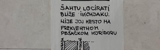 Neznani arhitekta: Šahtu locirati bliže ivičnjaku