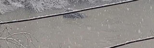 Vozilo skliznulo u Lim kod Priboja: Dva putnika uspela da se izvuku (VIDEO)