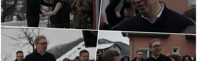UŽIVO "30 MILIONA EVRA SAMO ZA MAJDANPEK, 21.000 KM CEVI ZA VODOVOD DA IZGRADIMO" Vučić obilazi domaćinstvo Perice Simeonovića u selu Jasikovo (FOTO)