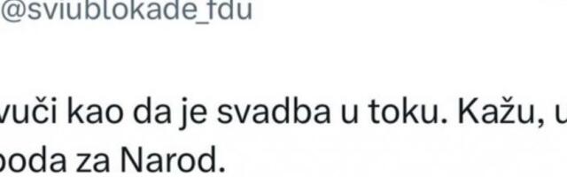 SVADBA, A PROTESTI POČELI ZBOG TRAGEDIJE SA 15 POGINULIH: Licemerje boljševičkih plenumaša na delu (FOTO)