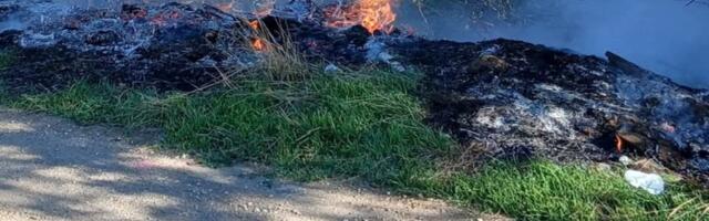 Požar na otvorenom u atarima Turekovca u blizini groblja
