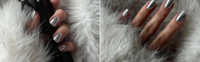Nail inspo: Srebrni metalik nokti su statement manikir idealan za zimske dane