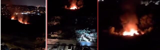 Drama u Višnjičkoj Banji! Veliki požar u nehigijenskom naselju, vatrogasci na terenu (VIDEO)