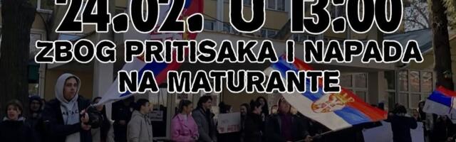 Maturanti TUŠ-a pozivaju na protest podrške