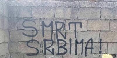 Grafit "SMRT SRBIMA" na vojnoj bazi BiH: Balkan ponovo klizi ka OPASNIM PODELAMA! (FOTO)