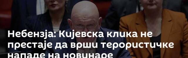 Небензја: Кијевска клика не престаје да врши терористичке нападе на новинаре