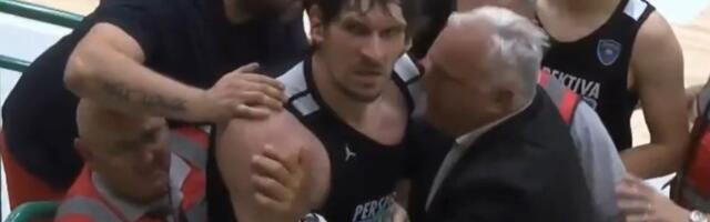 Haos u Sloveniji: Boban Marjanović hteo da se obračuna sa navijačem, Dončić uleteo da ga zaustavi!