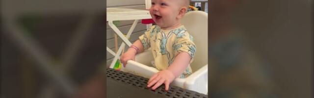 "JAO, JAO, JAOO": Beba obožava jagode (VIDEO)