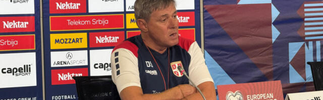 UMALO ME ŠLOG NIJE STREFIO U RIGI: Dragan Stojković Piksi na konferenciji za medije povodom utakmice sa Engleskom
