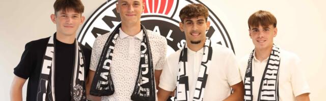 Partizan misli na budućnost! Četiri fudbalera iz omladinskog pogona potpisala ugovore
