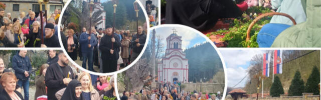 REKE VERNIKA NA CVETI SE SLILE U TUMANE: Dečja litija ganula sabrane, a bazar lokalnih proizvoda uveličao praznično slavlje