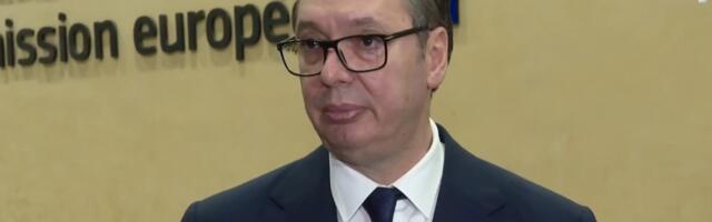UŽIVO VUČIĆ IZ BRISELA POSLE VEČERE SA FON DER LAJEN I KOŠTOM: Zadovoljan sam tokom i tonom razgovora