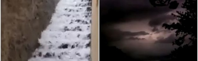 NEVREME NAPRAVILO HAOS U HRVATSKOJ! Vetar čupao drveće, munje izazvale požar, zbog poplave se izlile fekalije! (VIDEO)