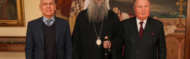 Патријарх Порфирије разговарао са Александром Боцан Харченком и Валеријем Алексејевим