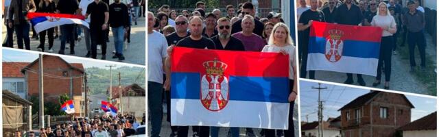 VELIČANSTVEN PRIZOR, SVI KAO JEDAN S TROBOJKAMA NA GLASANJE! Prelepe slike iz Kosovskog Pomoravlja: Srbi složno, sa srpskim zastavama pošli na birališta (FOTO)