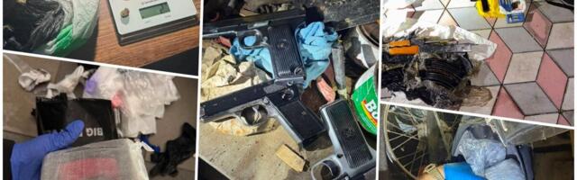 POGLEDAJTE KAKO JE RAZBIJEN NARKO-BIZNIS U NIŠU! Policija upala, zaplenila drogu, čitav arsenal oružja i novac! (foto)