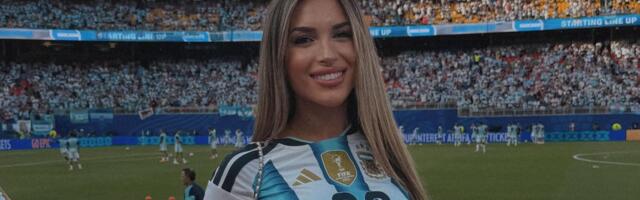 Temperatura "raste" zbog nje! Kada se žena fudbalera Argentine pojavi mnogi navijači više ne gledaju fudbal