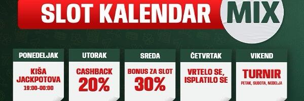 PINNBET SLOT KALENDAR ULAZI U POSLEDNJU NEDELJU  Svaki dan donosi drugačiji izazov, priliku više i dodatne šanse za dobitke, a vi birate kada i kako želite da se uključite.
