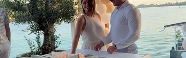 Dvostruko slavlje u porodici bivšeg zadrugara! Oženio se lepom brinetom, pa na venčanju otkrili pol bebe