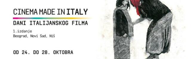 CINEMA MADE IN ITALY - Dani italijanskog filma od 24. do 28. oktobra u Beogradu, Novom Sadu i Nišu