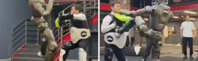 Kina pokrenula borbe robota: Prilikom testiranja, CEO kompanije primio udarac humanoida