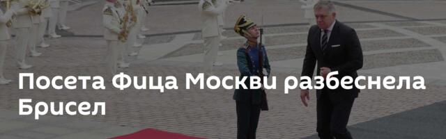 Посета Фица Москви разбеснела Брисел
