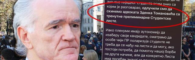ZDENKO TOMANOVIĆ POPIO ŠUT KARTU, NIJE VIŠE NA "STUDENTSKOJ" LISTI"! Plenumaši sa Ekonomskog: "Polarizuje studente, POZIVAMO I DRUGE PLENUME..." (FOTO)