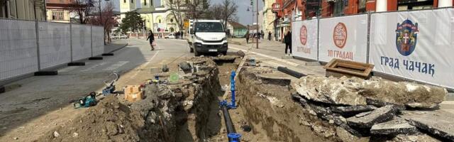 Posle 40 godina kompletna zamena vodovodnih instalacija u centru grada, dinamika radova bolja od predviđene